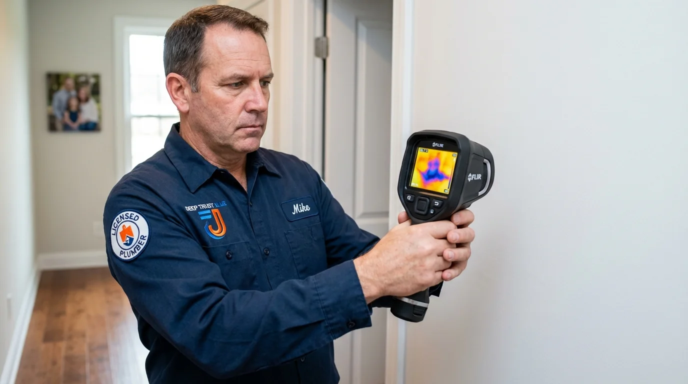 Thermal imaging leak detection by Johns Plumbing LLC in New Paltz